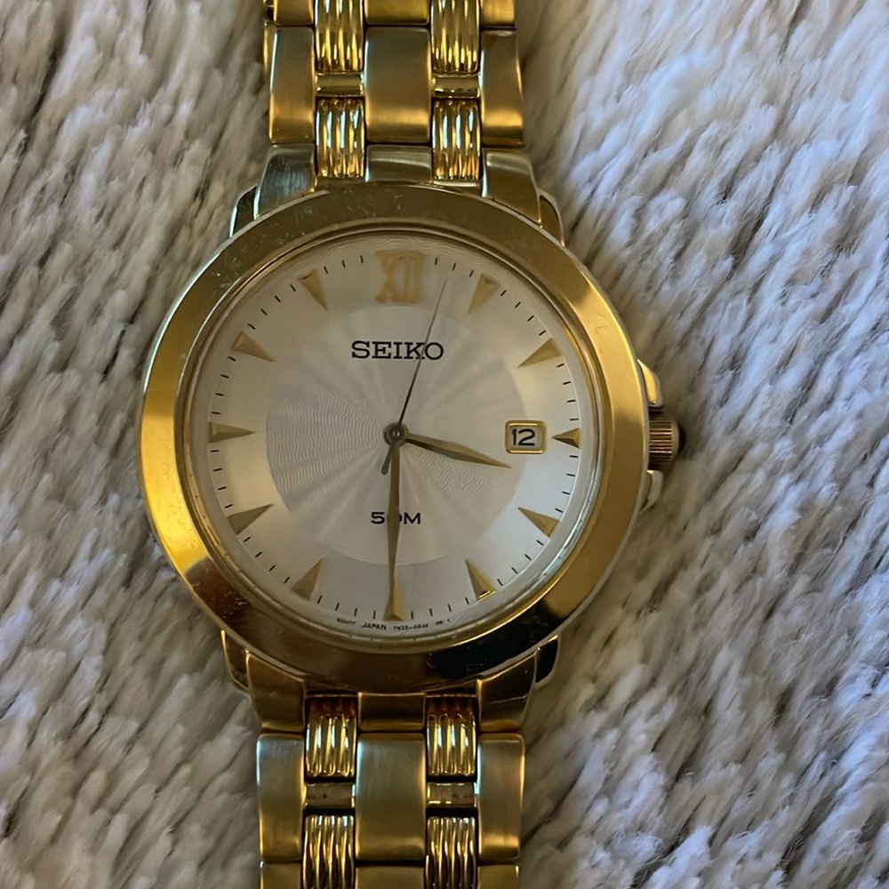 Seiko Gold Date Men’s Watch
